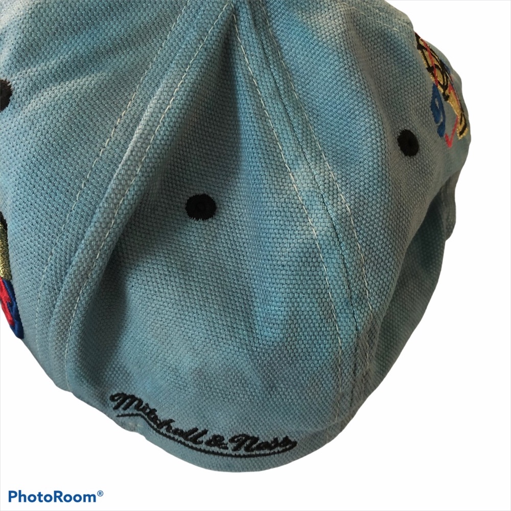 DYED Blue VTG Chicago Bulls 1996 Snapback Hat - Picture 3 of 8